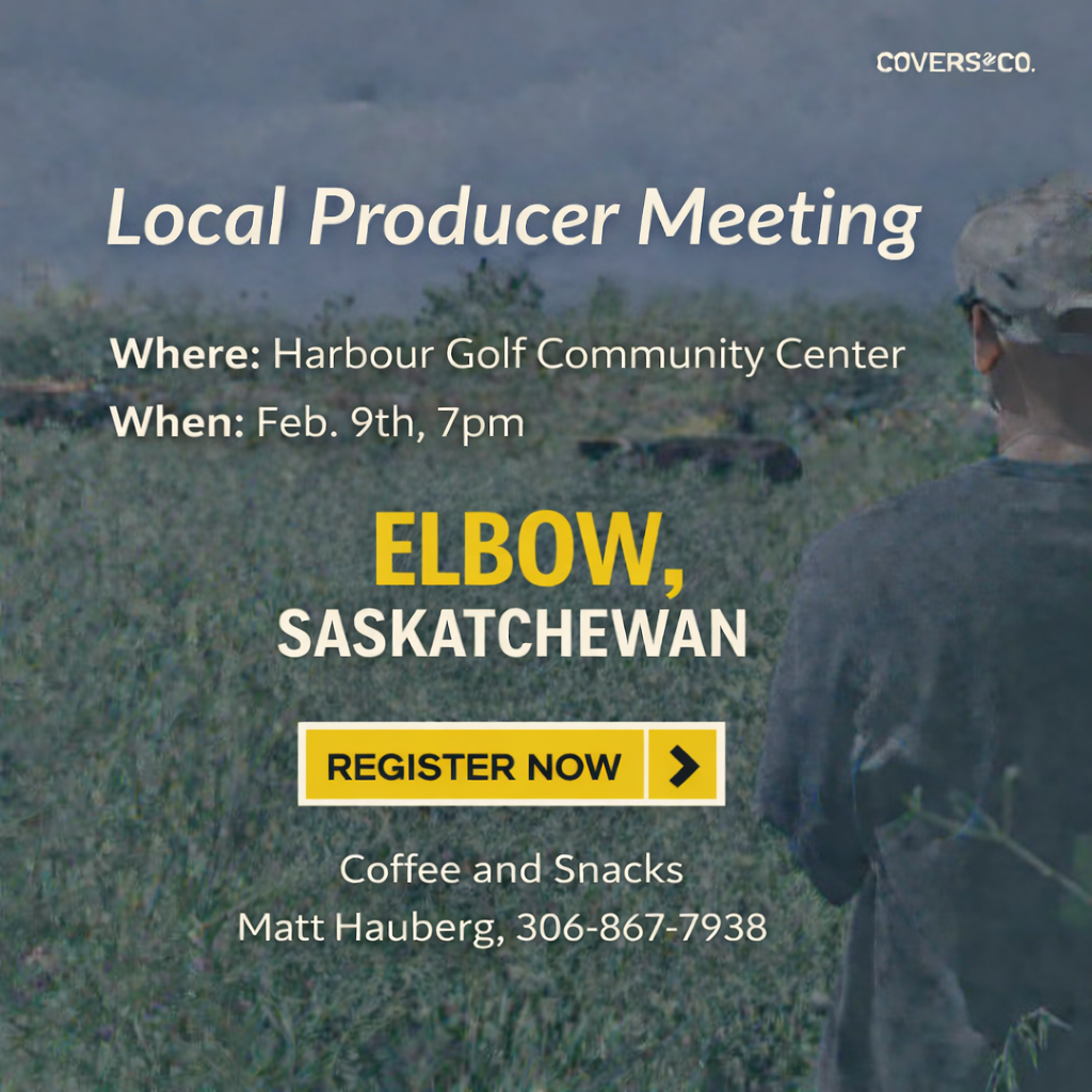 Join local producers for an evening discussion focused on cover crops, grazing integration, and the economics of plant diversity. Dakota from Covers & Co. will share real-world insights on how diverse cropping systems and livestock integration can work together on the farm, what to consider when getting started, and where the numbers need to make sense.

The presentation will be followed by open discussion, questions, and peer-to-peer conversation around what’s working, what isn’t, and how producers are adapting cover crops to fit their own operations.

In addition, SCIC will be presenting on the Satellite Forage Insurance which provides coverage when there is a shortage of soil moisture. It uses satellite-based technology to measure soil moisture, an important factor in forage production.