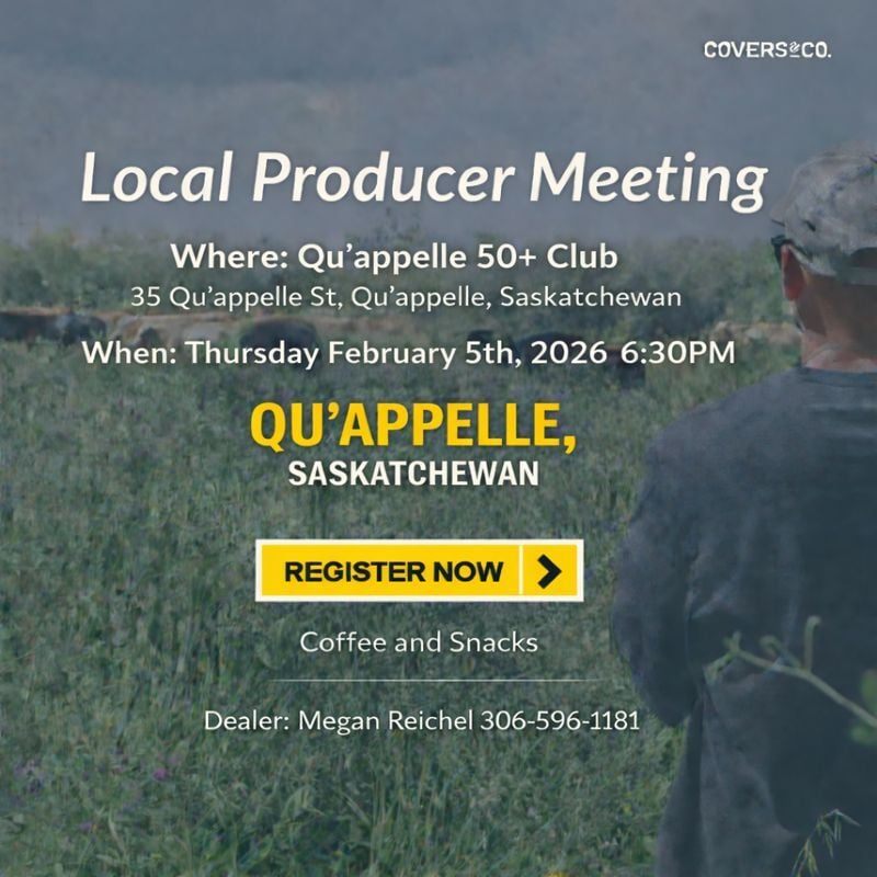 Join local producers for an evening discussion focused on cover crops, grazing integration, and the economics of plant diversity. Dakota Odgers from Covers & Co. will share real-world insights on how diverse cropping systems and livestock integration can work together on the farm, what to consider when getting started, and where the numbers need to make sense. The presentation will be followed by open discussion, questions, and peer-to-peer conversation around what’s working, what isn’t, and how producers are adapting plant diversity to fit their own operations. 
In addition, SCIC will be presenting on the Satellite Forage Insurance which provides coverage when there is a shortage of soil moisture. It uses satellite-based technology to measure soil moisture, an important factor in forage production.